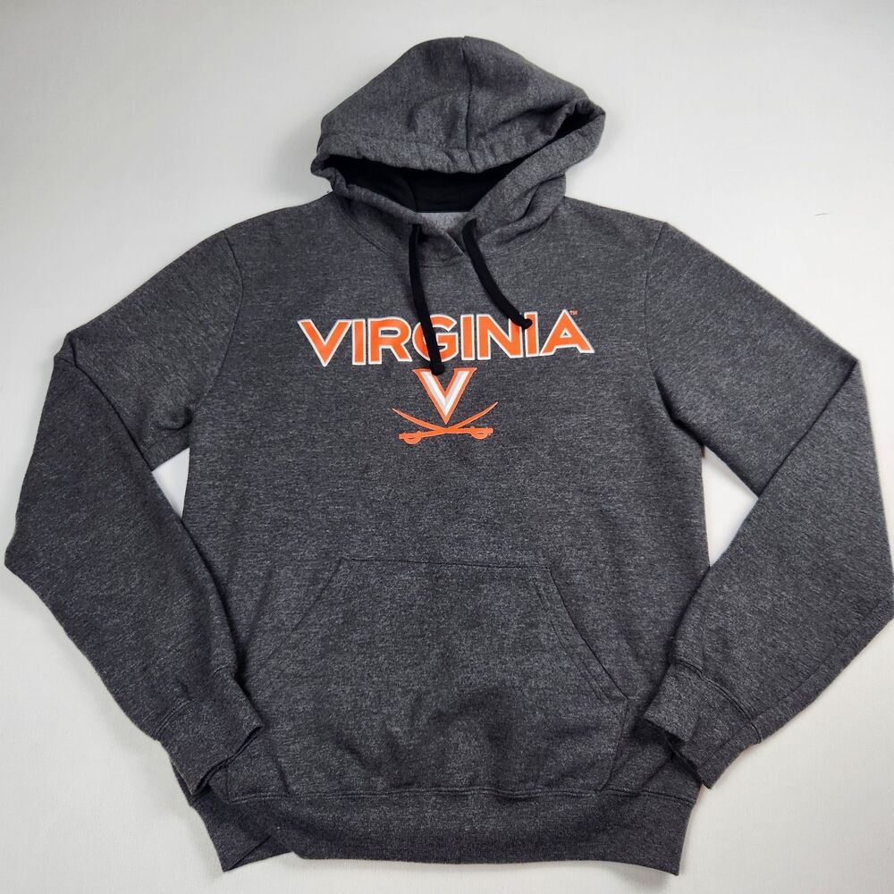 University of Virginia Charcoal Gray Hoodie Men S Pullover Collegiate Casual